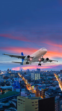 An american airliner exploded in the air