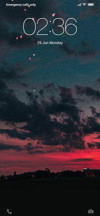 Setting sun
