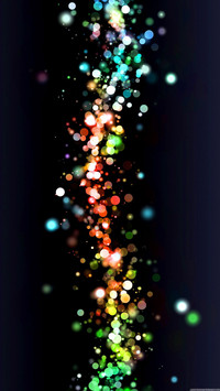 Dark wallpaper night glowing bulbs