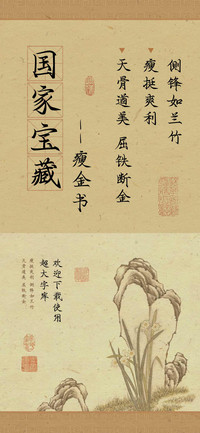国家宝藏瘦金书