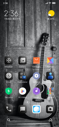 Black guitar