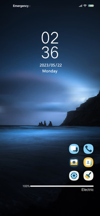 Blue aurora
