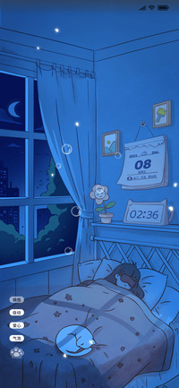 温馨小屋 灯光画