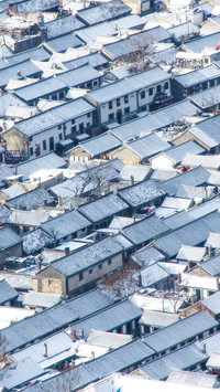 Yantai shandong welcomes a blizzard