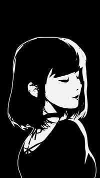 Black and white anime girls