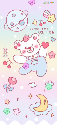 简约可爱卡通小熊