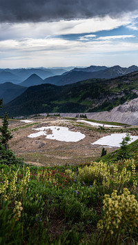 Seattle snow mountain