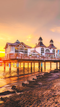 Famous Sellin Seebruecke (Sellin Pier), Germany