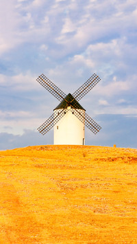 Windmill, Alcazar de San Juan, Castile-La Mancha, Spain