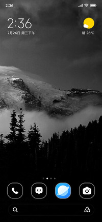 Grayscale Mountain