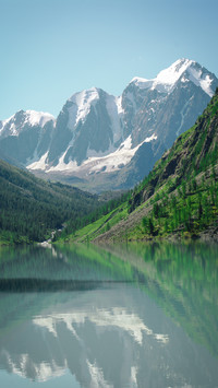 The top of the mountains