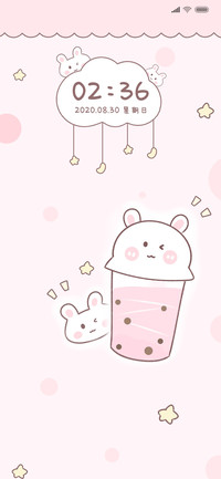 兔兔爱喝奶茶