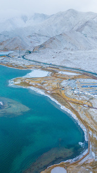 White Sand Lake on the Pamir Plateau