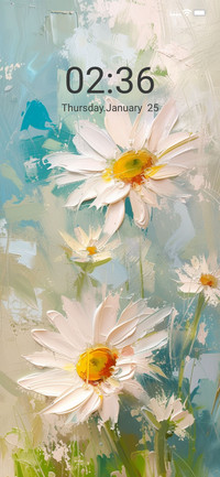 Oil painting daisy