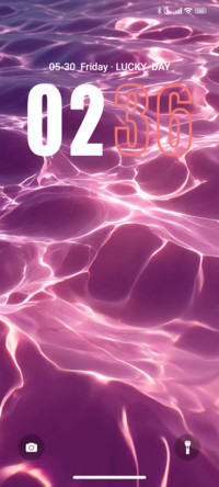 Pink water waves