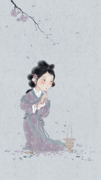 水墨古代美女