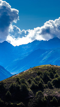 Shangrila white horse snow mountain