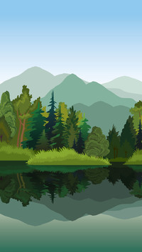 Simple natural illustration background