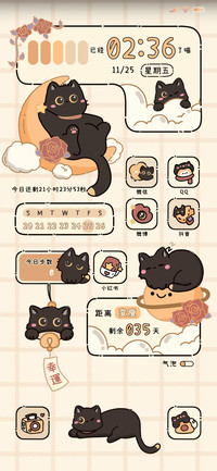 玫瑰萌猫