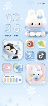 立体清透 可爱小兔