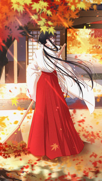 呆萌的红衣巫女