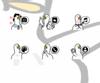 保龄鸭 想偷看手机