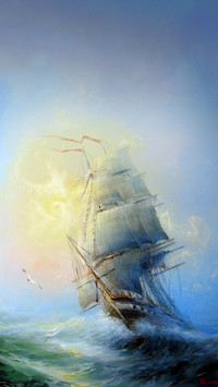 Delicate oil painting