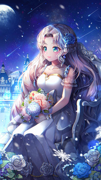 紫色长发少女