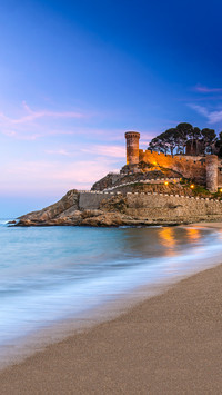 Spain catalonia costa brava tossa del mar view over