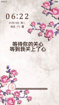 古风-水墨花(密码锁屏+全图标覆盖）v5+v6