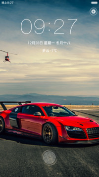 【iOS+指纹解锁】炫酷超跑（炫酷音效+自由桌面+全图标）