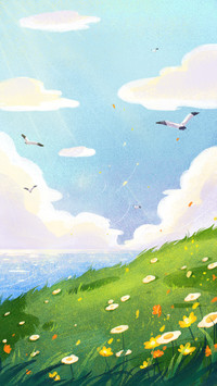 Beautiful illustration landscape