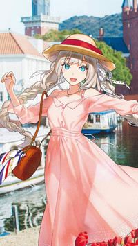 长裙飘逸