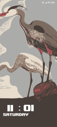 Retro Herons