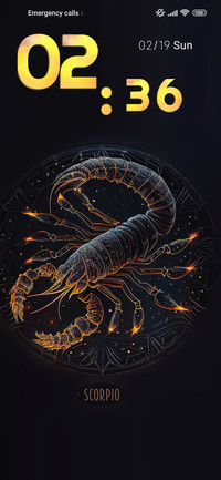 Zodiac scorpio