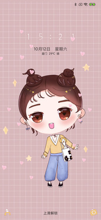 鸭鸭与萌女孩