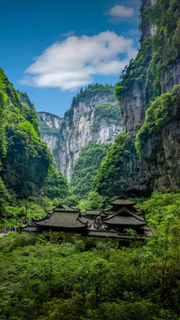武隆天坑 凝视天空