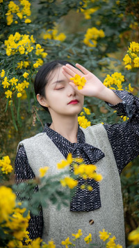 花海人像怎么拍