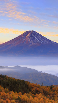 The beautiful scenery of mount fuji