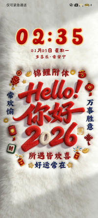 光栅壁纸你好2026