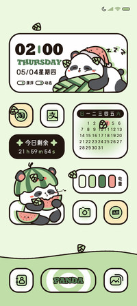 失眠熊猫 小组件