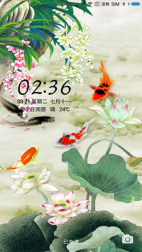 荷塘鱼趣
