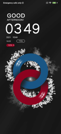 Red blue ring