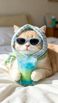小猫的消暑神器