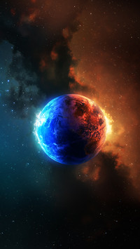 Positive and negative universes mirrored by each other 5