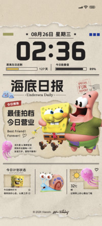 海绵宝宝比奇堡日报