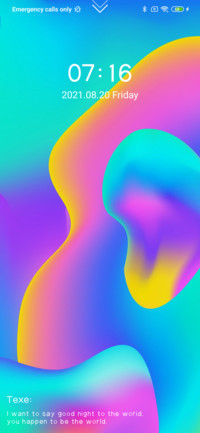Colorful fluid
