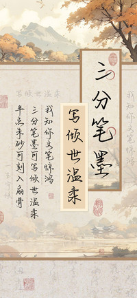 三分笔墨写倾世温柔
