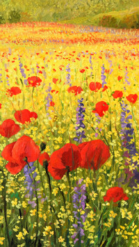 Landscape oil painting