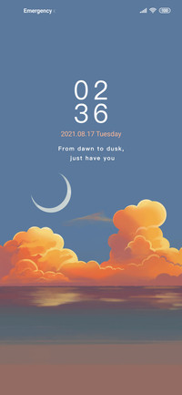 Warm sunset